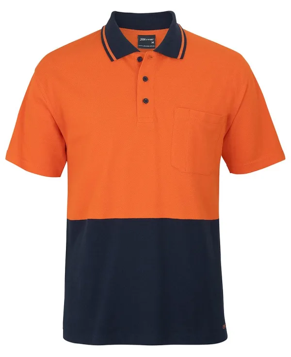 Hi Vis Short Sleeve Cotton Pique Trad Polo