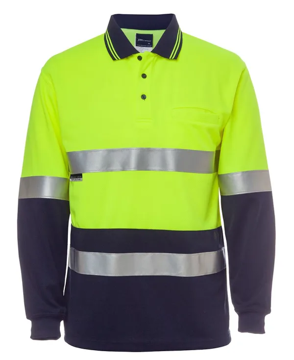 Hi Vis Long Sleeve Traditional Polo