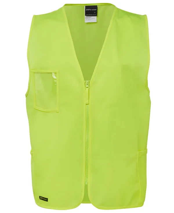 Hi Vis Zip Safety Vest