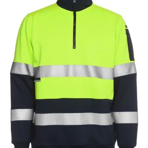 Hi Vis (D+N) 1/2 Zip Fleecy Sweat