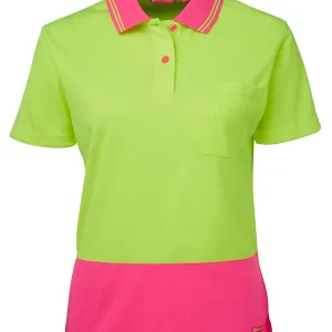 Ladies Hi Vis Short Sleeve Comfort Polo