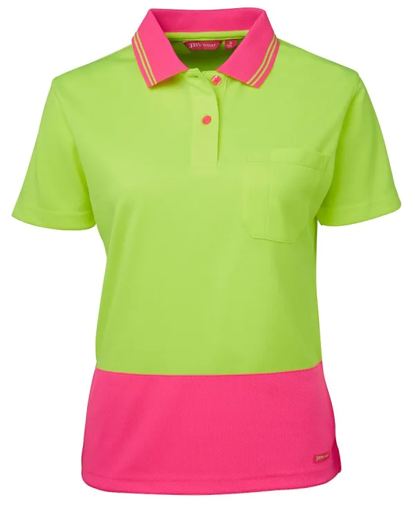 Ladies Hi Vis Short Sleeve Comfort Polo