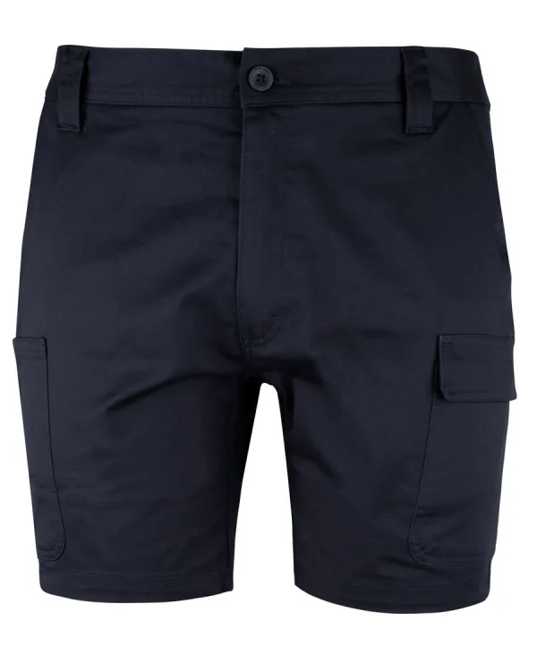 Mens Multi Pocket Stretch Twill Short