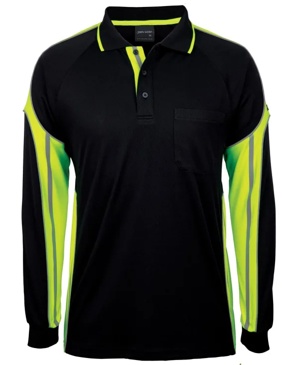 Mens Long Sleeve Street Panel Polo