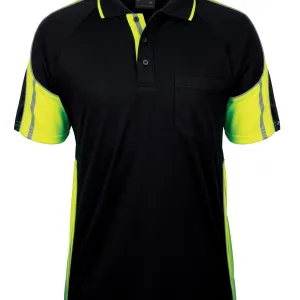 Mens Short Sleeve Street Panel Polo