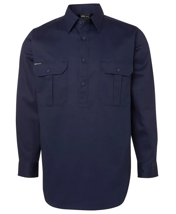 Men's Close Front Short Sleeve Work Shirt