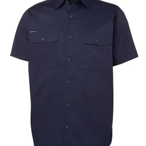 Men’s Open Front Short Sleeve Work Shirt