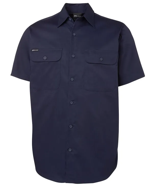 Men’s Open Front Short Sleeve Work Shirt