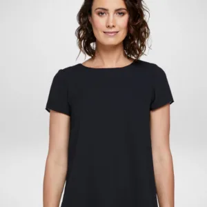 Ladies HARMONY Loose Fit Short Sleeve Blouse