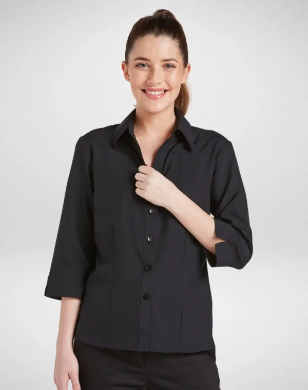 Ladies Climate Smart 3/4 Sleeve Shirt