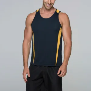 Mens Eureka Mini Waffle Singlet