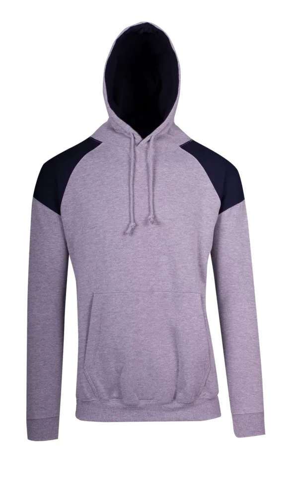 Mens Shoulder Contrast Panel Hoodie. 320gsm - F303HP - Image 2