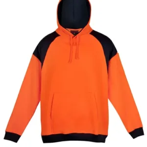 Men Shoulder Contrast Panel Hoodie