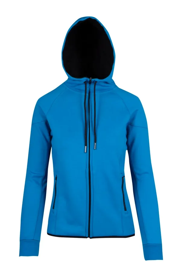 Ladies/junior Soft Cotton/Bonded Polar Fleece Hoodie. 100% Cotton. 320gsm - F360UN - Image 2