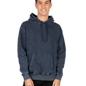 Mens Stone Wash Fleece Hoodie