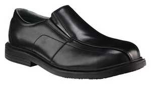 Mens Collins Black Leather Safety Toe Shoes