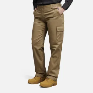 Ladies Cargo Drill Work Pants