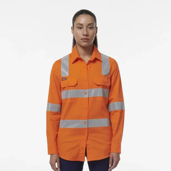 Ladies Workcool Vented Nsw Rail Shirt