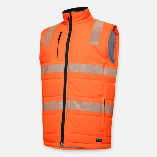 Mens Reflective Ripstop Puffer Work Vest