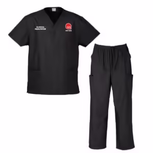 FACILITATOR of Nursing PACK - Ladies Scrub Top and Pant Set (BLACK)