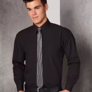 Men's Poplin Long Sleeve Business Shirt. 65%Polyester - BS01L