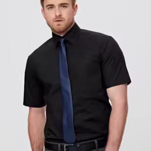 Men's Cotton/Poly Stretch Short Sleeve Shirt. 74% Cotton - M7020S