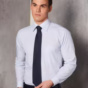 Men’s Mini Check Premium cotton long sleeve shirt. 100% Cotton - M7362