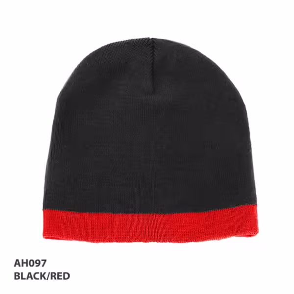 AH097 Acrylic Two Tone Beanie - Image 6