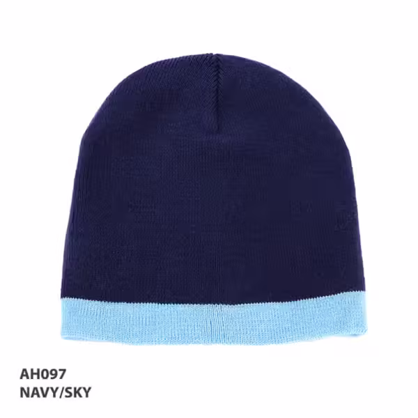 AH097 Acrylic Two Tone Beanie