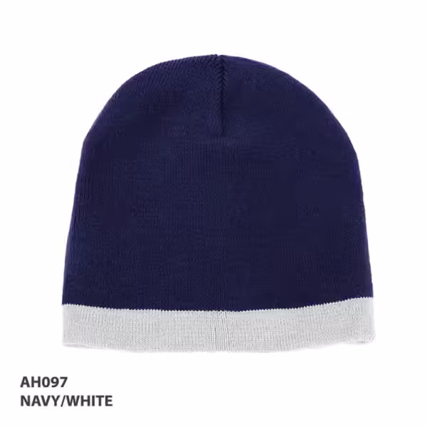 AH097 Acrylic Two Tone Beanie - Image 10
