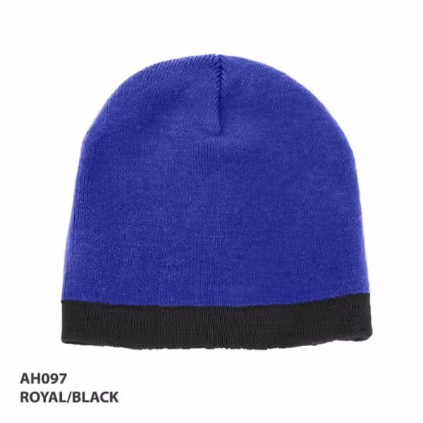 AH097 Acrylic Two Tone Beanie - Image 8