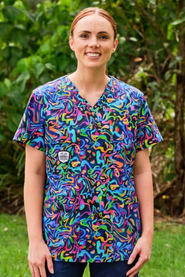 PEARLER UNISEX SCRUBS TOP - 22085
