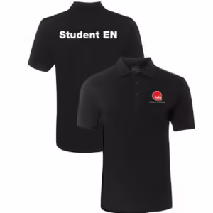 DIPLOMA of Nursing - Unisex Polo BLACK (Sizes 6XL - 13XL ONLY) YOU MUST ORDER SCRUB TOP FOR ALL OTHER SIZES